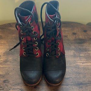 Sorel wedge booties